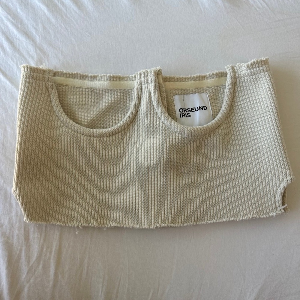 Orseund Iris Ribbed Corset Knit Top